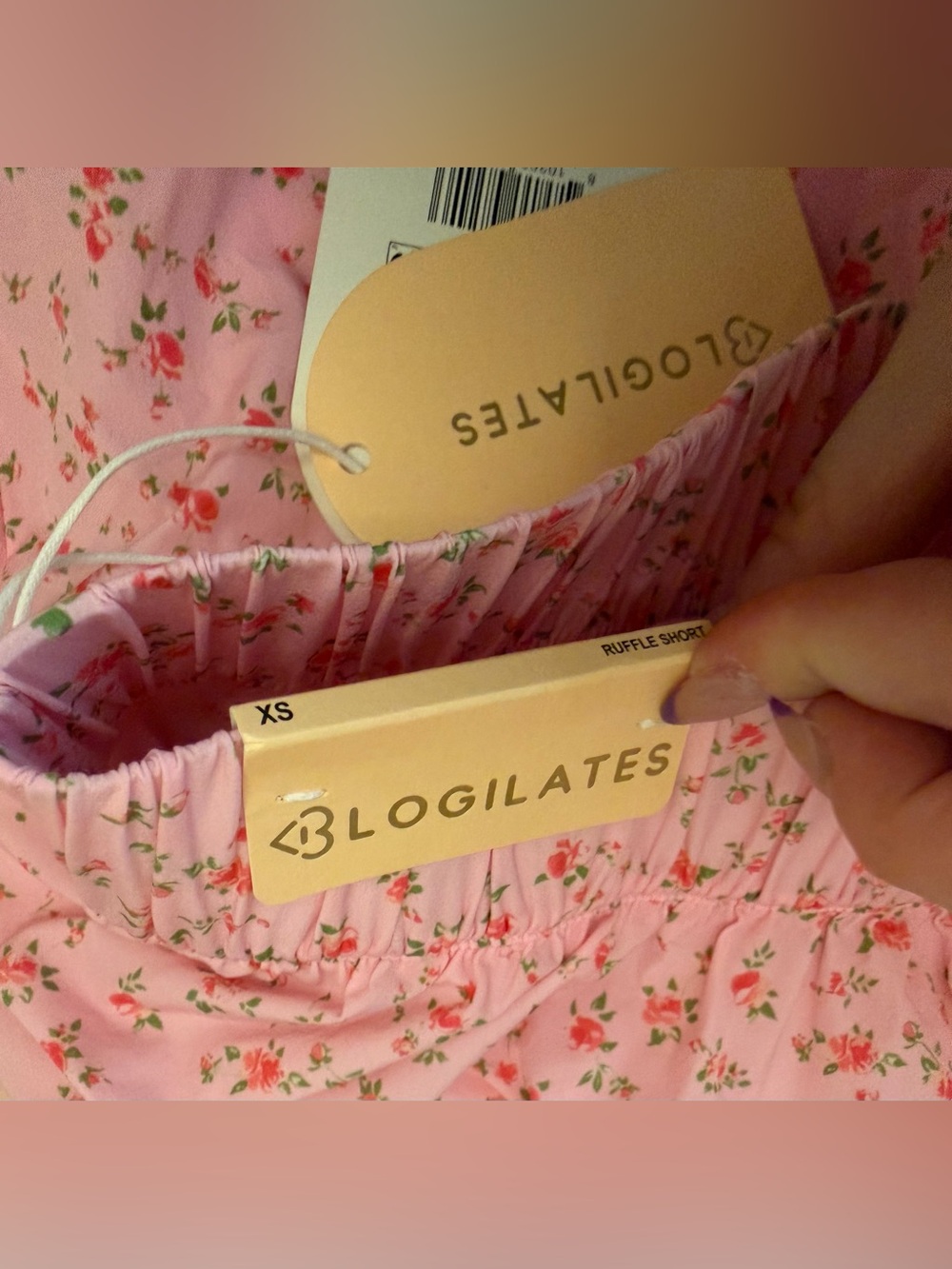 NWT Blogilates Ruffle Shorts (size XS) - Picture 2 of 4